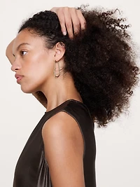 Large Knotted Hoop Earrings