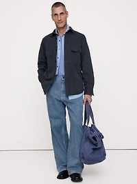 Cotton Twill Shirt Jacket