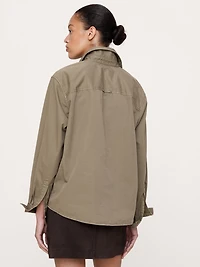 Relaxed Cotton-Twill Popover Shirt