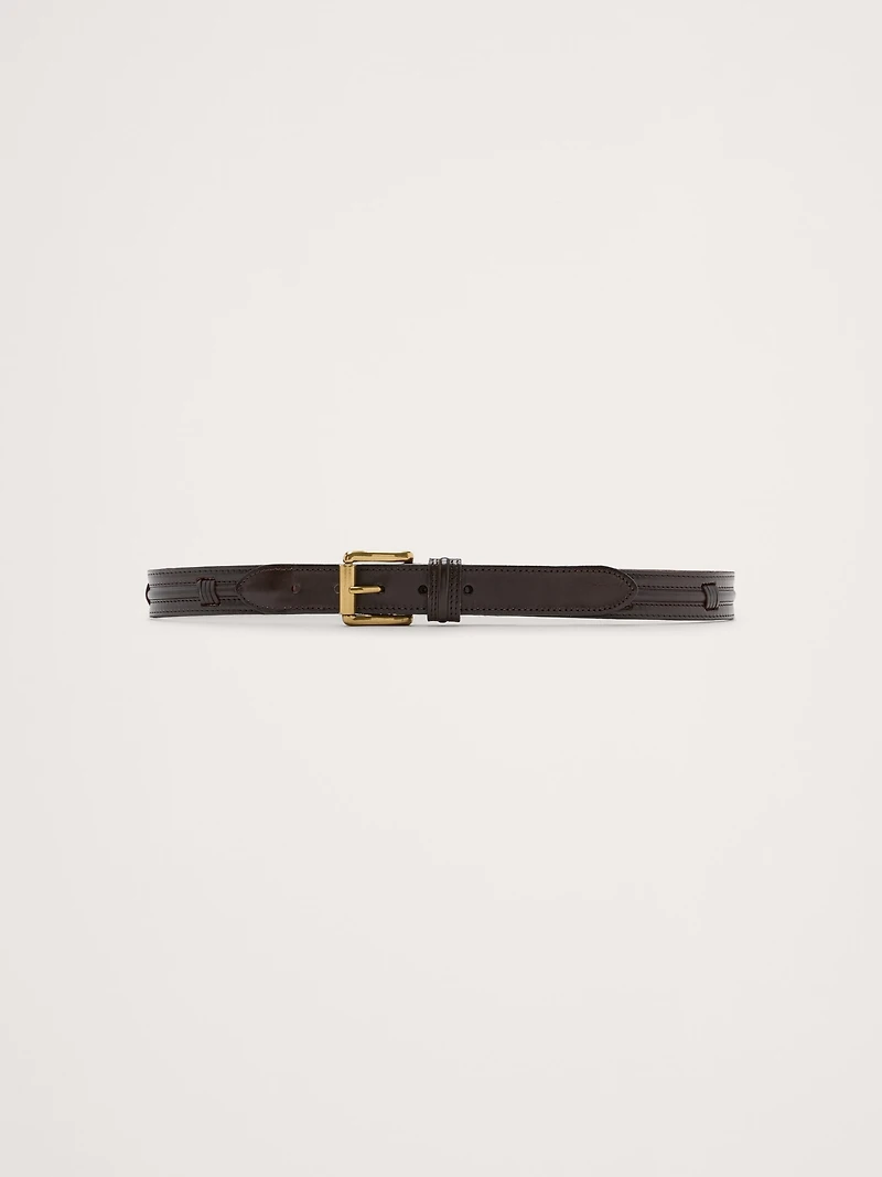 Stitched Leather Belt
