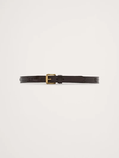 Stitched Leather Belt