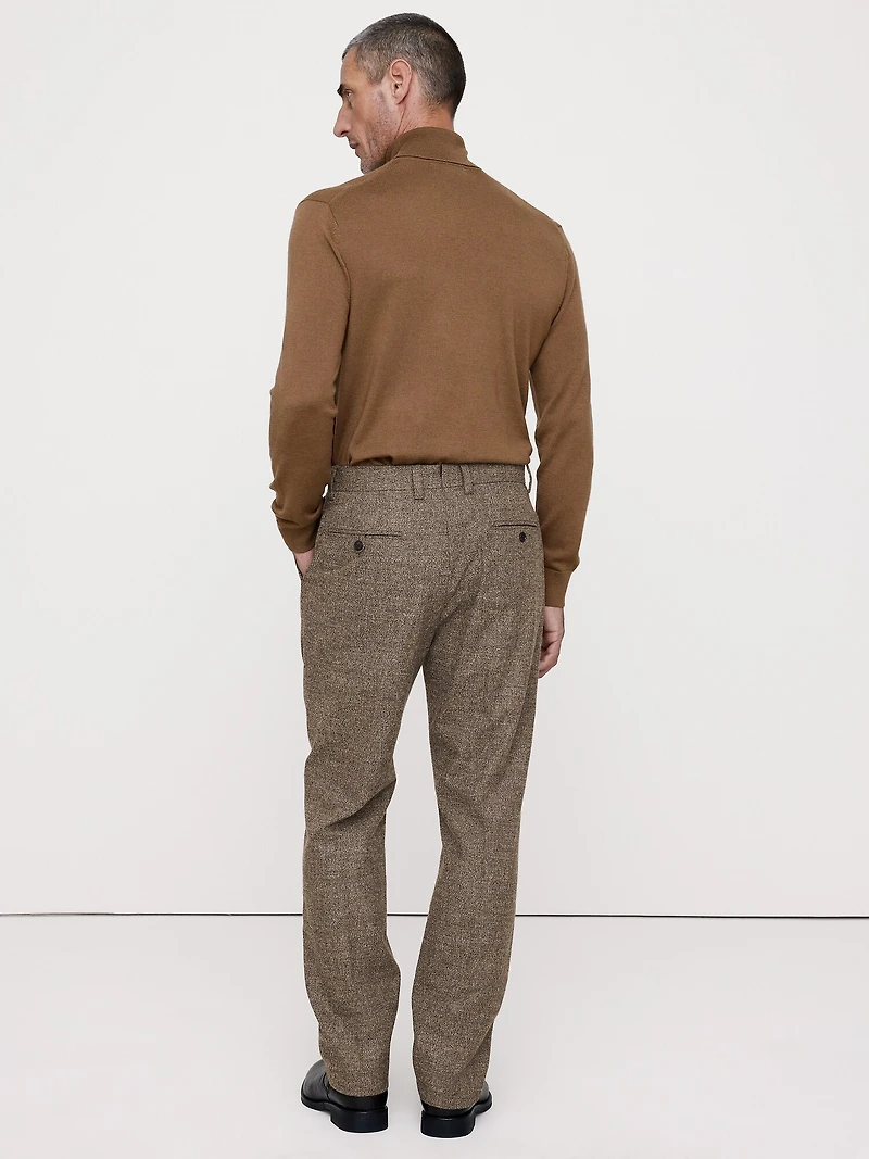 Straight Flannel Suit Pant