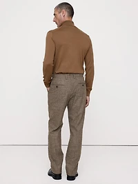 Straight Flannel Suit Pant