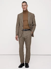 Straight Flannel Suit Pant
