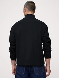 Luxury-Touch Half-Zip Polo