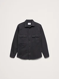 Cotton Twill Shirt Jacket