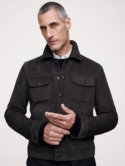 Suede Trucker Jacket
