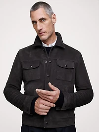 Suede Trucker Jacket