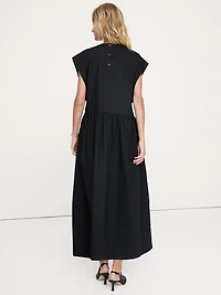 Cotton Poplin Maxi Dress