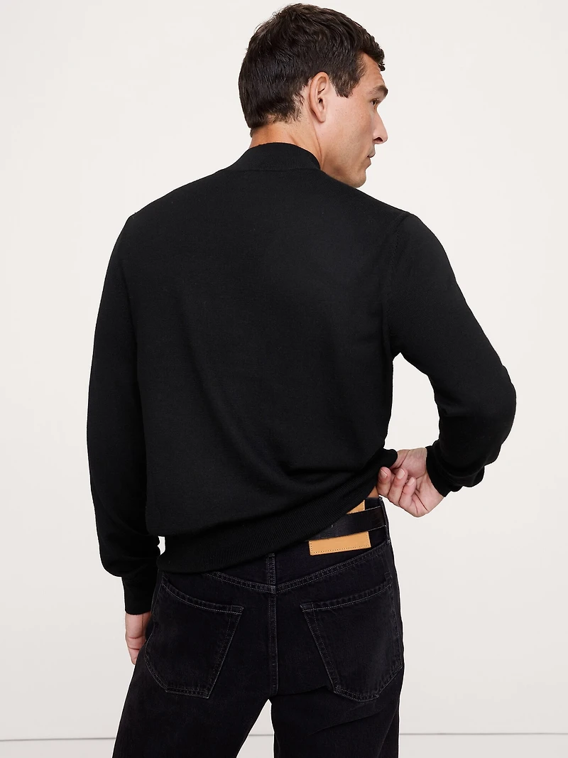 Merino Mock-Neck Sweater