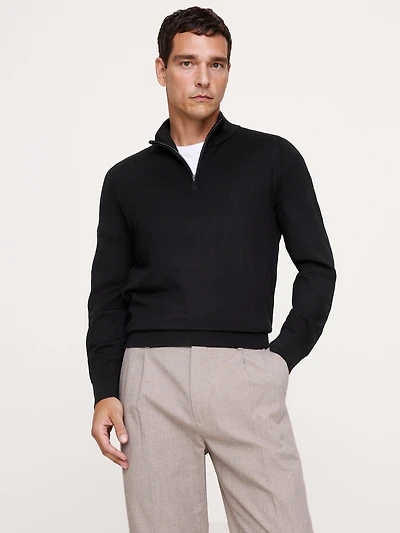Merino Quarter-Zip Sweater