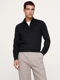 Merino Quarter-Zip Sweater