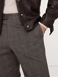 Tailored Slim Herringbone Wrinkle Resistant Dress Pant
