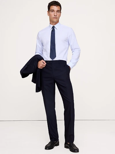Tailored Slim Italian Barathea Suit Pant