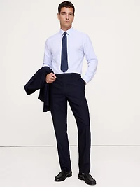 Tailored Slim Italian Barathea Suit Pant