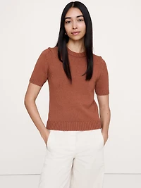 Chunky Cotton Sweater Tee