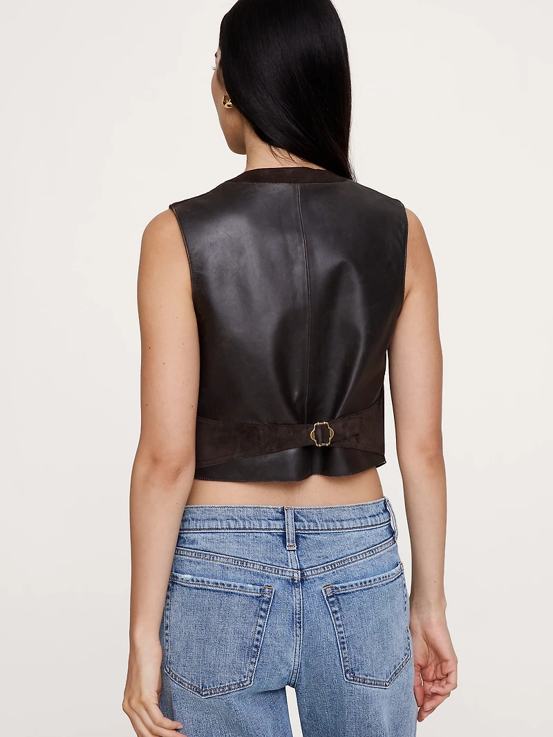 Suede Pocket Vest