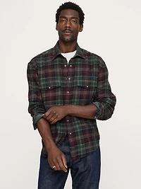 Relaxed-Fit Flannel Utility Shirt