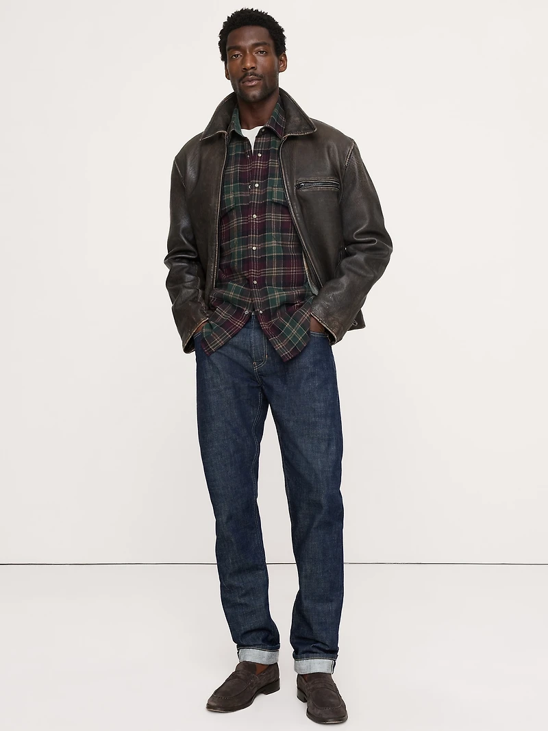Relaxed-Fit Flannel Utility Shirt
