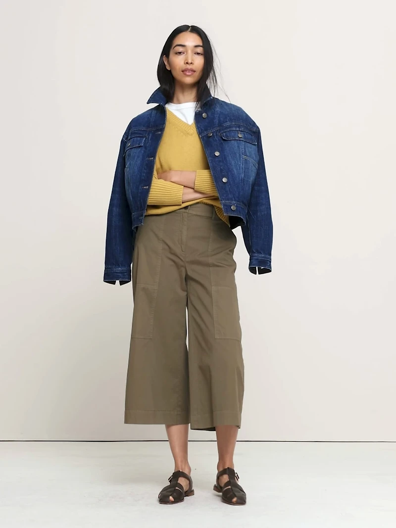 Cotton Twill Culotte