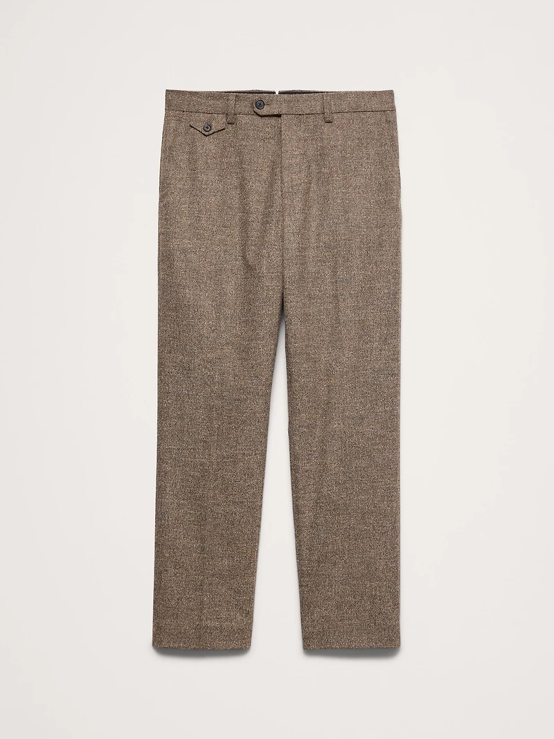 Straight Flannel Suit Pant