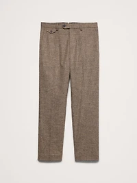 Straight Flannel Suit Pant