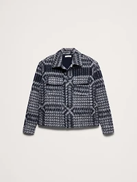 Boiled Wool-Blend Shirt Jacket