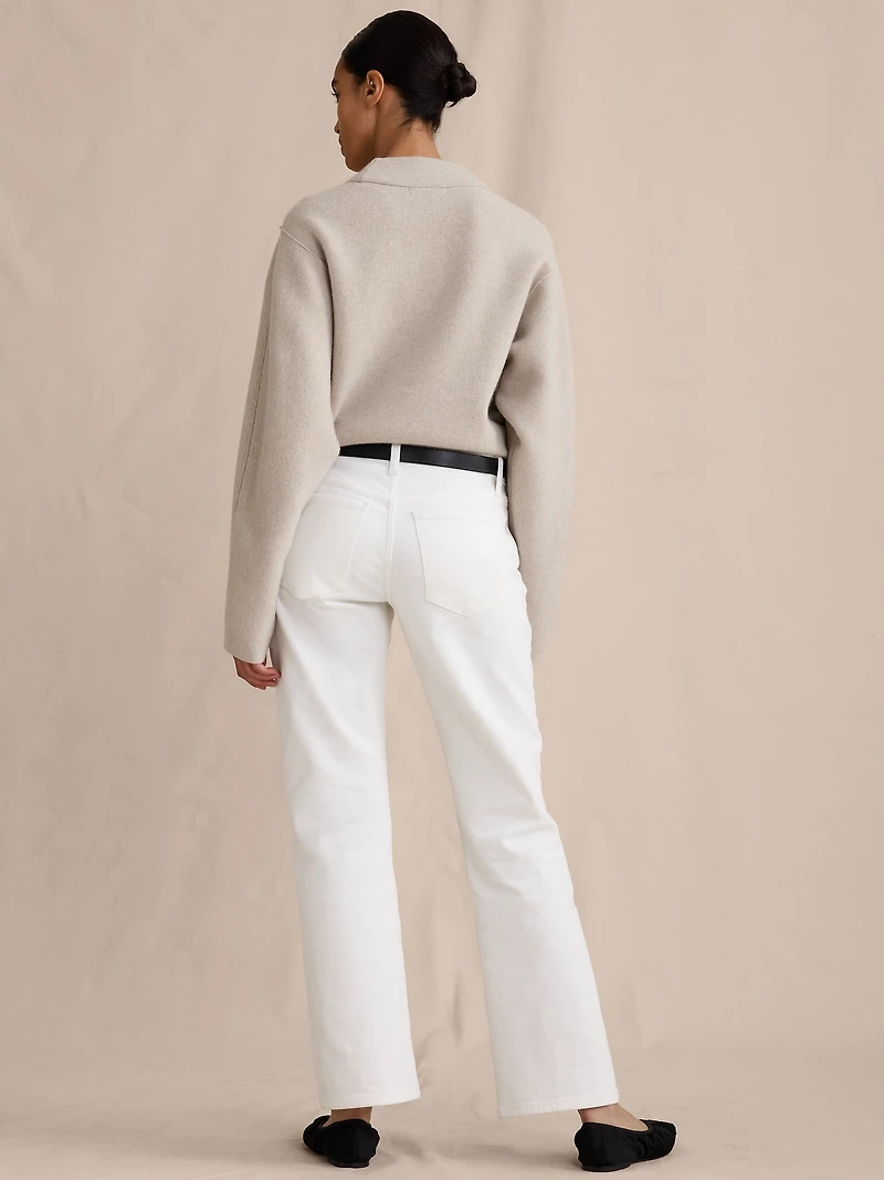 Low-Rise Kick-Straight Jean