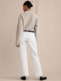 Low-Rise Kick-Straight Jean