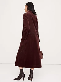 Corduroy Pocket Shirt Dress