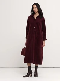 Corduroy Pocket Shirt Dress