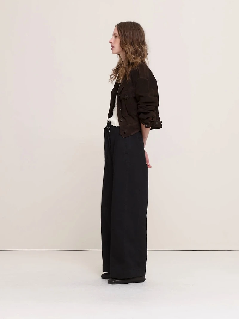 High-Rise Wide-Leg Utility Pant