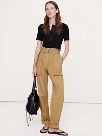 Ripstop Cotton Paperbag Pant