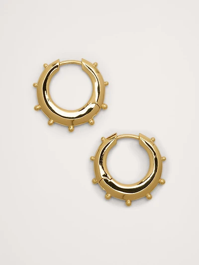 Mini Spiked Hoop Earrings