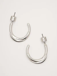 Dashed Twist Hoop Earrings