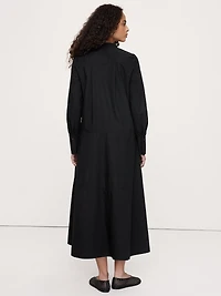 Cotton Trapeze Shirt Dress