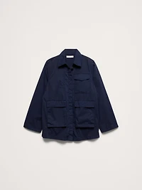 Cotton Twill Shirt Jacket