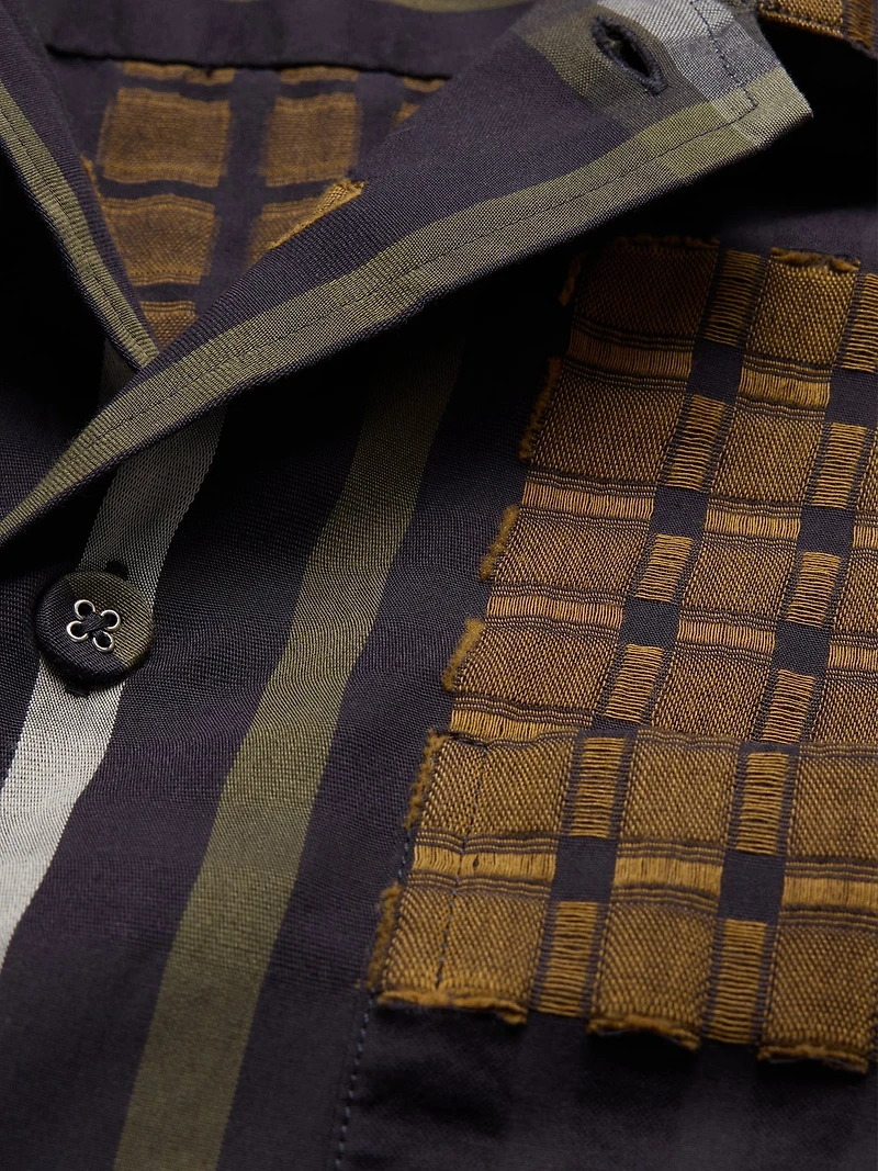 Relaxed-Fit Textured Flannel Resort Shirt