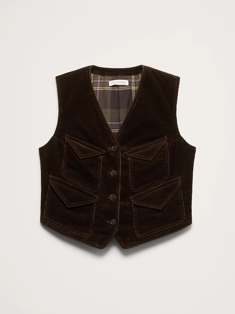 Corduroy Pocket Vest