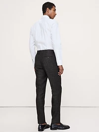 Tailored Slim Italian Tweed Suit Pant