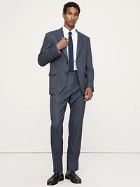 Tailored Slim Italian Herringbone Suit Jacket