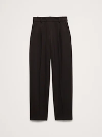 High-Rise Slim Drapey Ponte Pull-On Pant