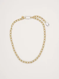 Two-Tone Link Necklace