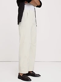 High-Rise Corduroy Barrel Pant