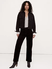 High-Rise Straight Corduroy Pant