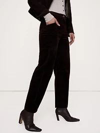 High-Rise Straight Corduroy Pant