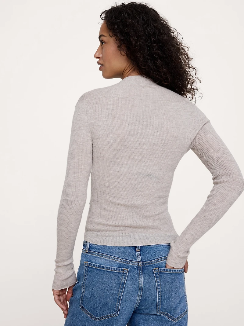 Featherweight Cashmere Shawl Cardigan