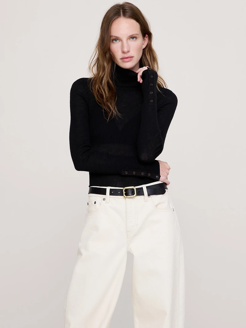 Featherweight Cashmere Turtleneck