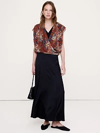 Layered Georgette Cropped Top