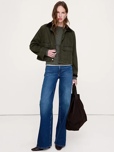 Denim Trapeze Jacket